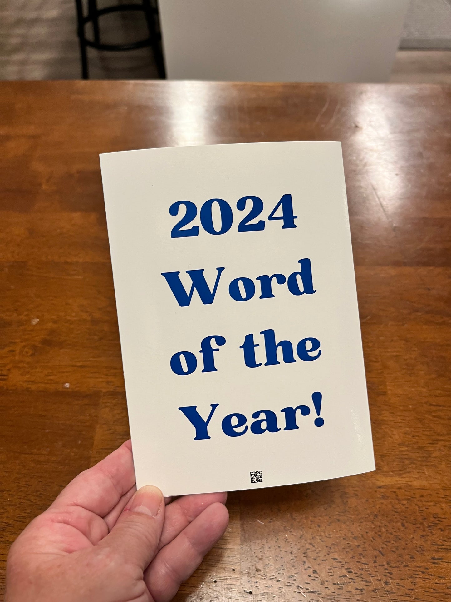 Custom Word of the Year Card