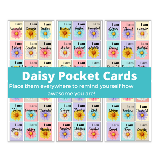 Daisy Affirmation Cards